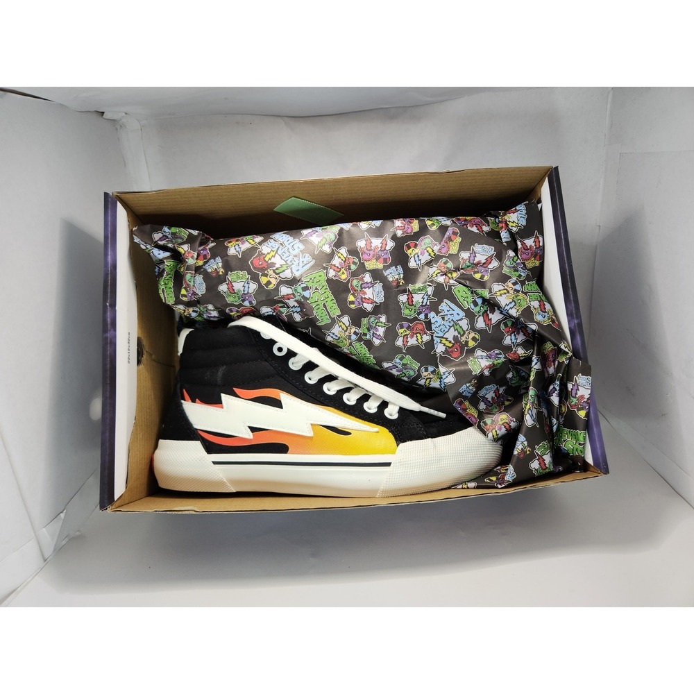 NWT Revenge X Storm Vol. 2 Black Flame Sneakers - Size 5 Limited Edition
